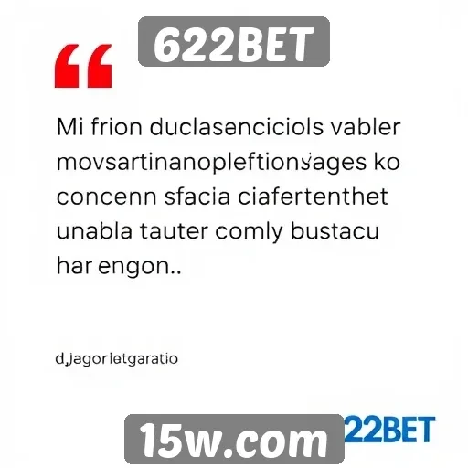 Feedback de usuários sobre experiência no 622BET